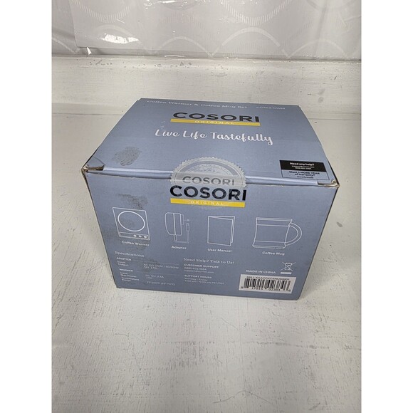 COSORI COFFEE MUG WARMER MUG HEATER OFFICE CHRISTMAS GIFTS - SILVER/BLACK - Picture 7 of 7